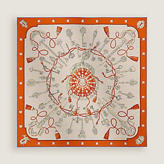 Les Cles double face scarf 90 | Hermès USA